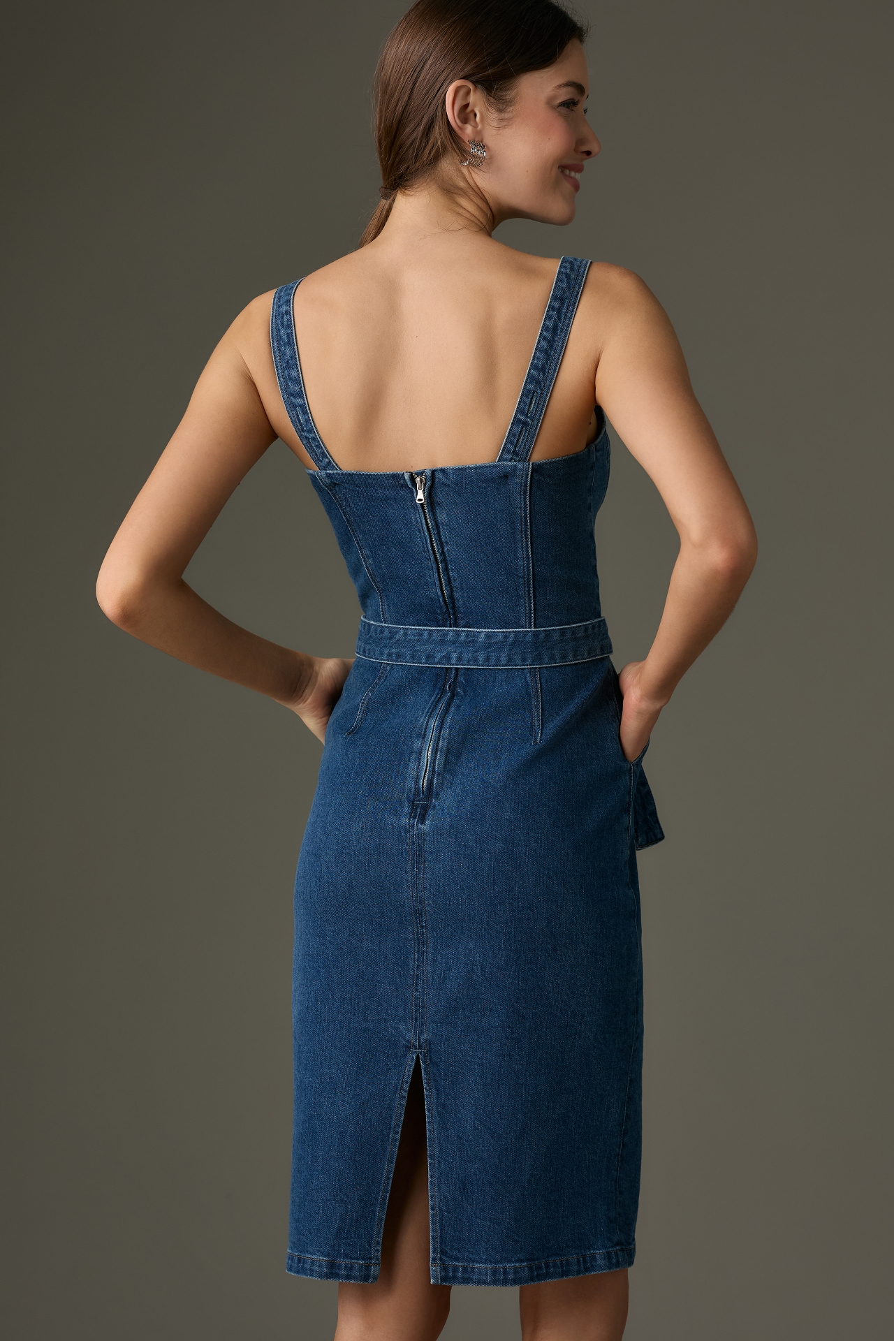 PAIGE Giulia Denim Mini Dress