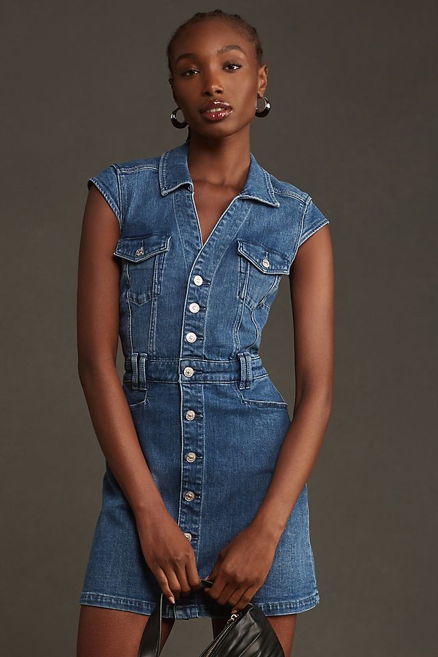 Paige Belted Denim Dress Paige Belted Denim Dress