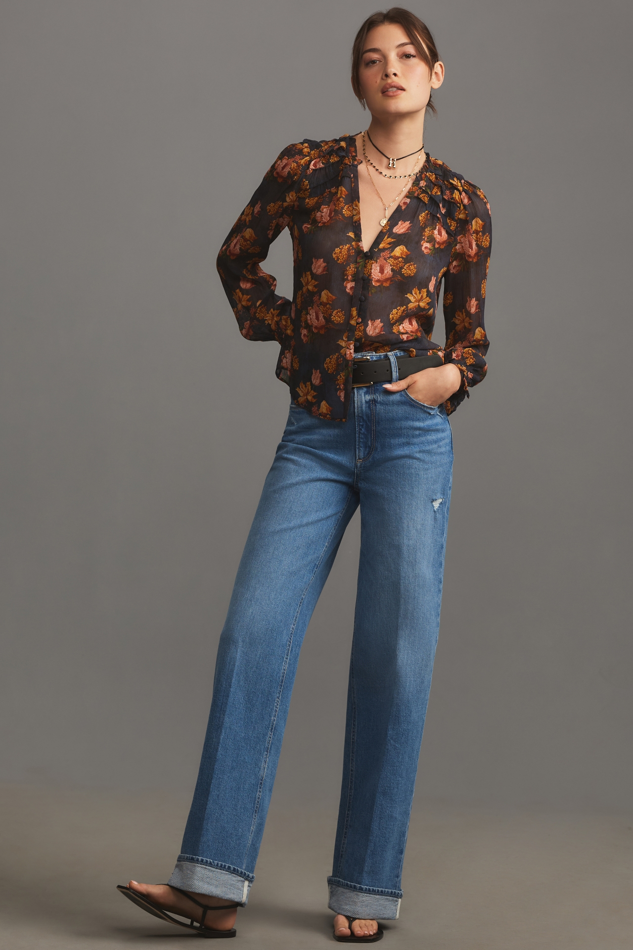 PAIGE Georgiana Silk Blouse