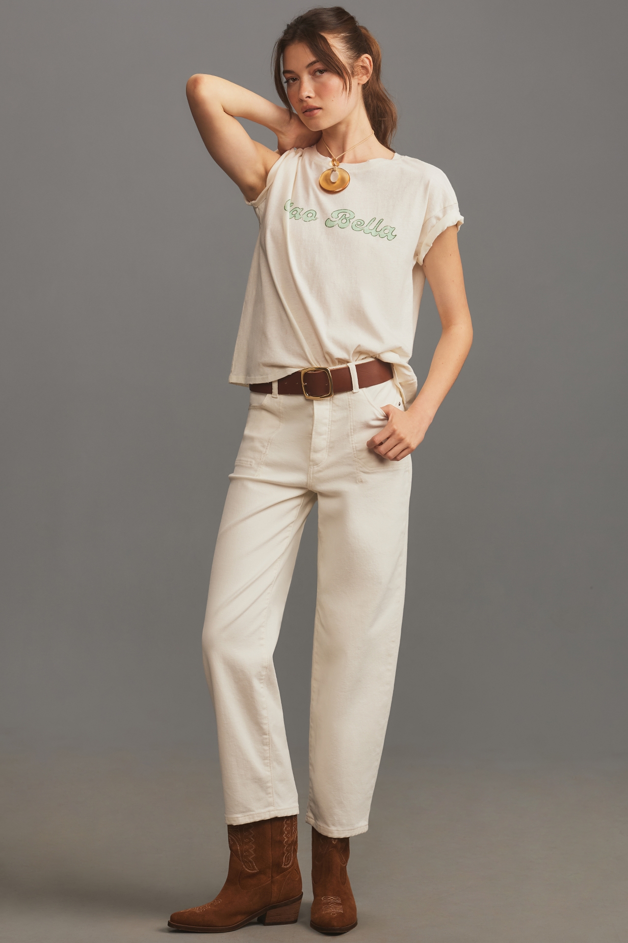 PAIGE Ren Linen Tee