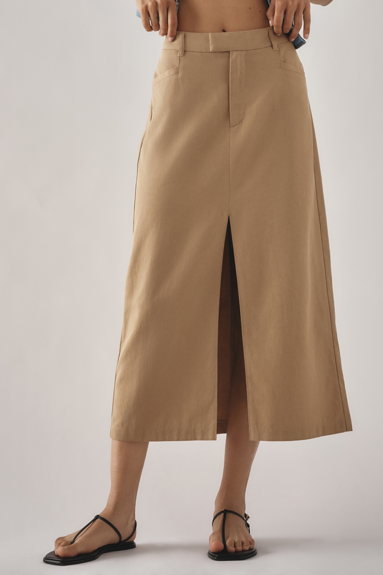 PAIGE Maureen Trouser Midi Skirt