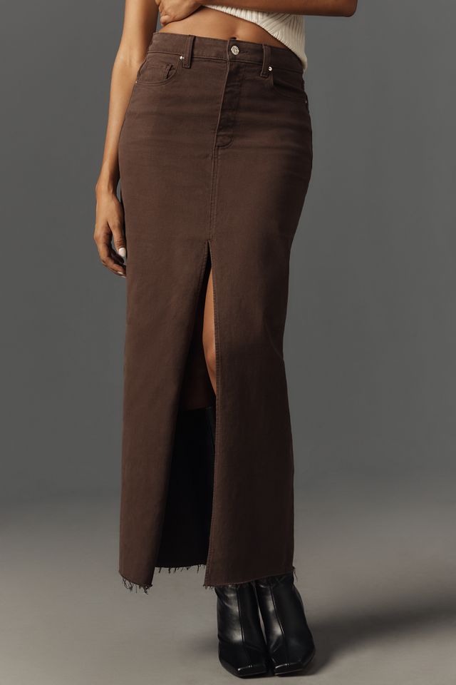 PAIGE Angela Denim Maxi Skirt #1