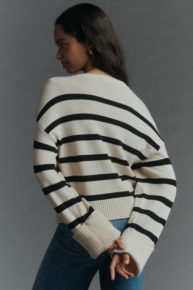 PAIGE Zofia Crew-Neck Wool-Blend Sweater #1
