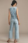 PAIGE Cirie Sleeveless Ankle Denim Jumpsuit