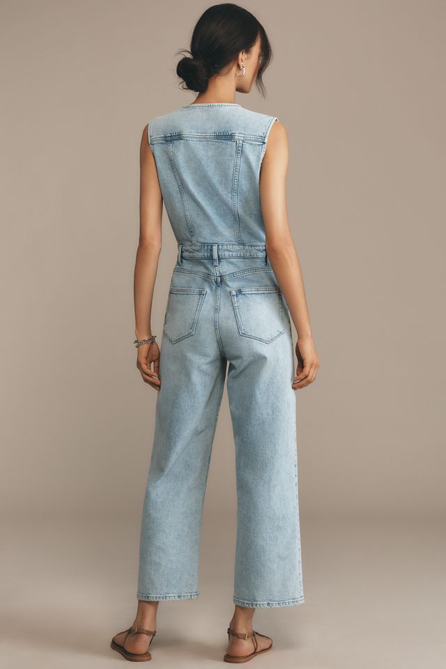 PAIGE Cirie Sleeveless Ankle Denim Jumpsuit #2