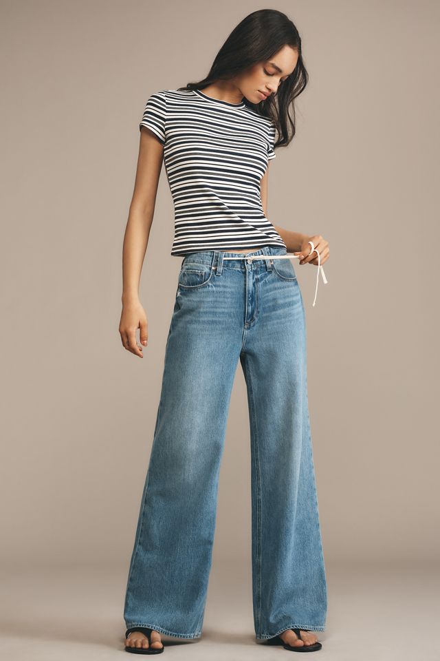 PAIGE Chantrelle Crew-Neck Ribbed Tee #2