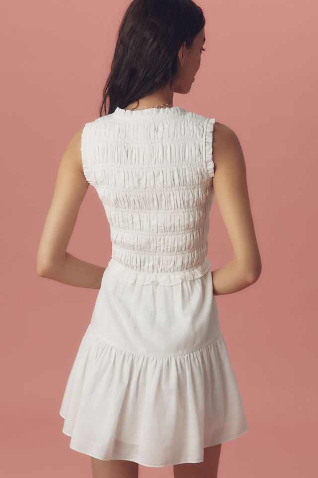 PAIGE Fraise Sleeveless V-Neck Mini Dress #1