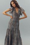 Helsi Amelia V-Neck A-Line Crochet Midi Dress