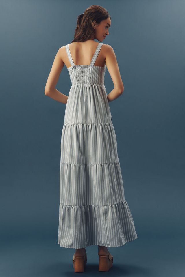 PAIGE Ginseng Sleeveless Tiered Maxi Dress
