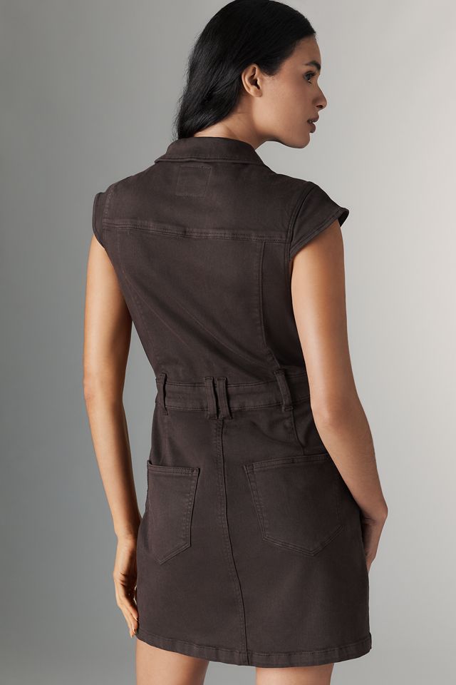PAIGE Jaxsyn Cap-Sleeve Utility Mini Dress #1