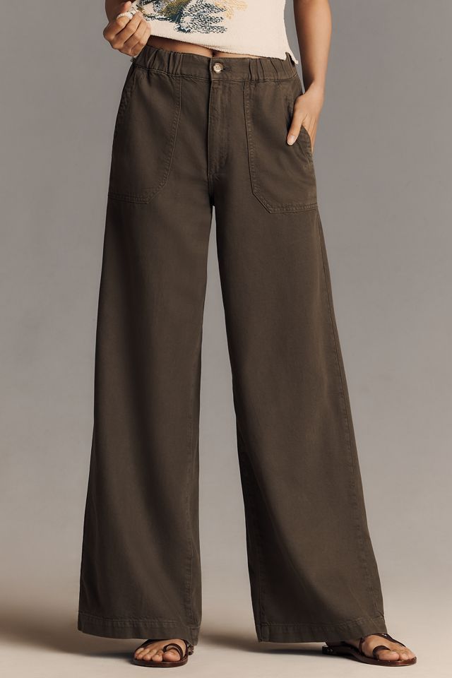 PAIGE Rumi High-Rise Wide-Leg Pants #1