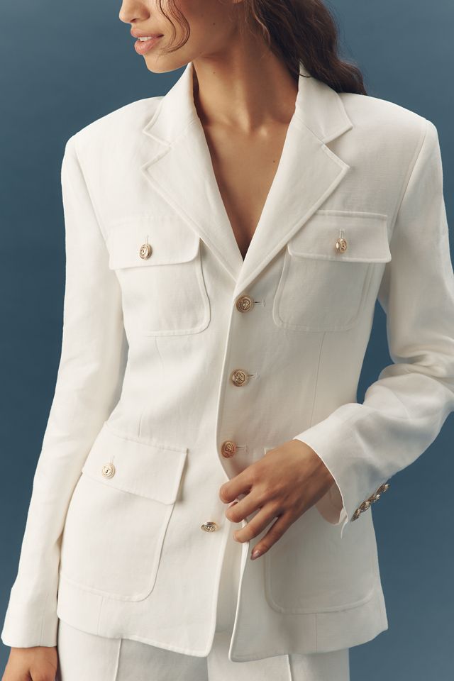 PAIGE Reign Linen Blend Blazer #2
