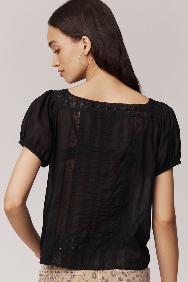 PAIGE Anzio Short-Sleeve Top #1