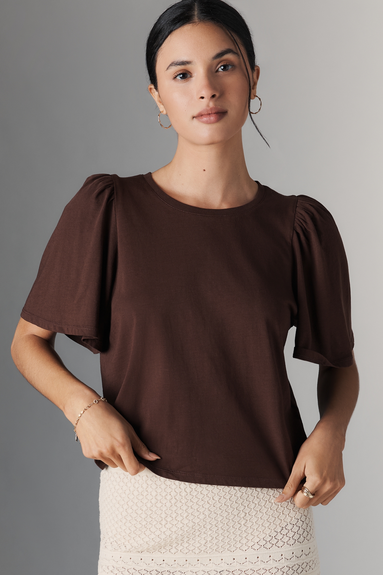 PAIGE Sigrid Crop Tee