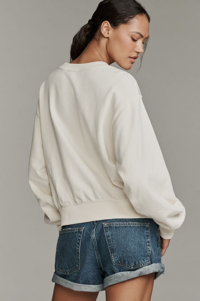 PAIGE Nimona Lace-Panel Sweatshirt #1