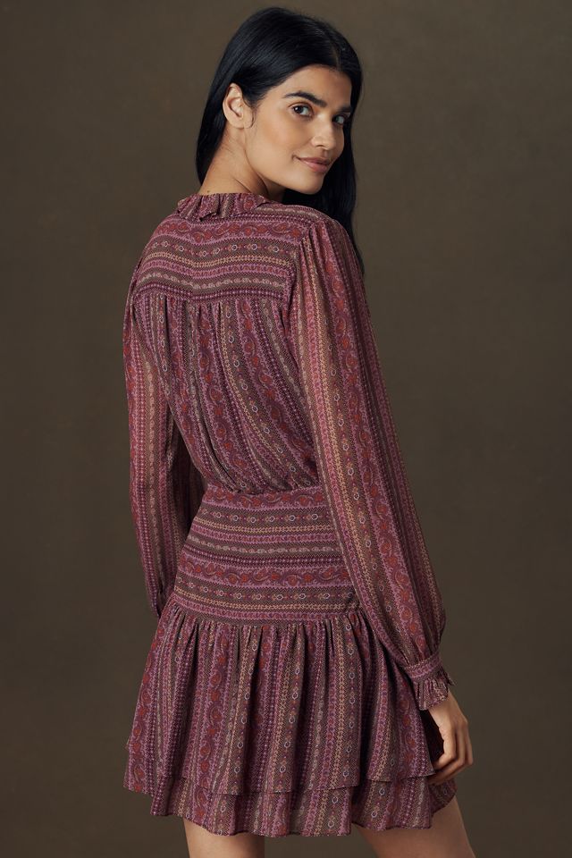 PAIGE Nantes Long-Sleeve Silk Mini Dress #2