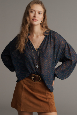 Paige Bibiana Long-sleeve Blouse In Black
