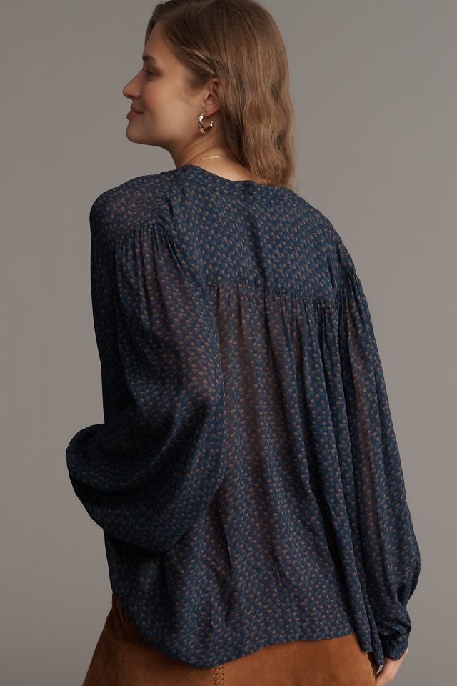 PAIGE Bibiana Long-Sleeve Blouse #1
