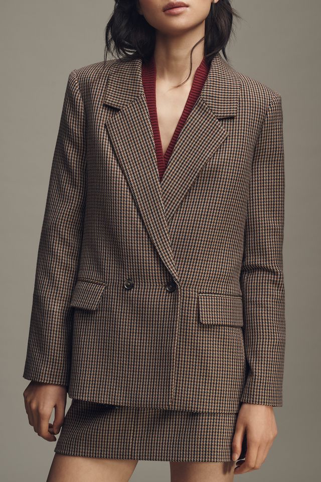 PAIGE Quentin Houndstooth Blazer #4