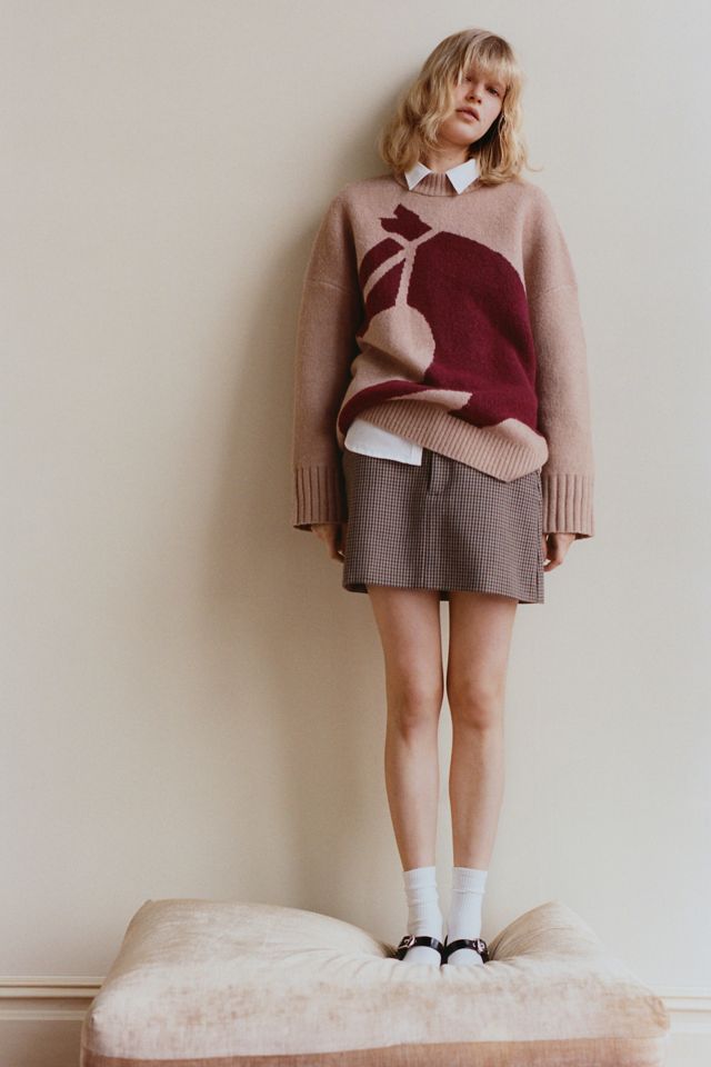 PAIGE Bobbi Wool Blend Mini Skirt #3