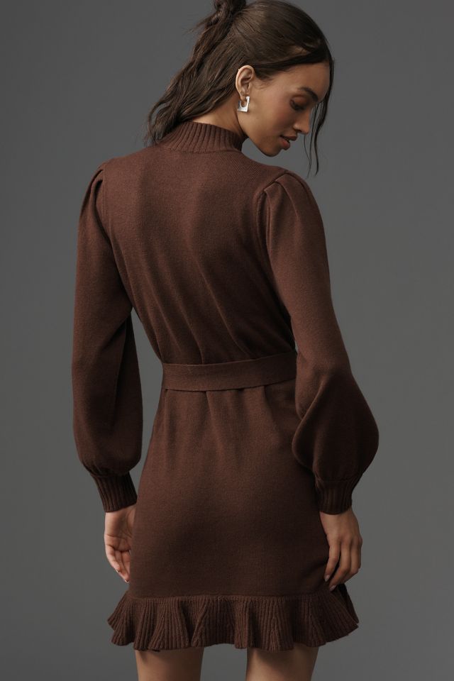PAIGE Julita Long-Sleeve Wool Blend Mini Dress #2