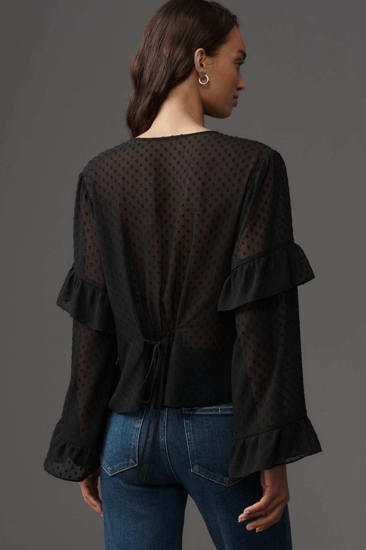 PAIGE Isolde Swiss Dot Blouse