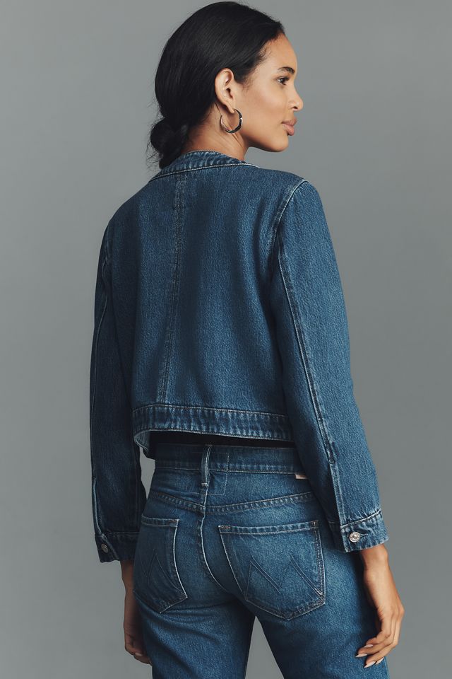 PAIGE Kylian Collarless Denim Jacket #2