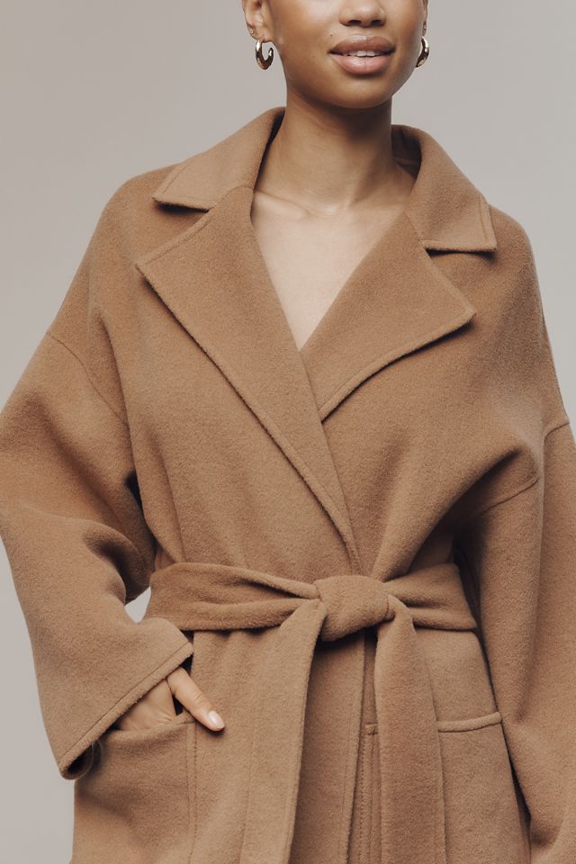 PAIGE Connery Wool Blend Short Wrap Coat #1