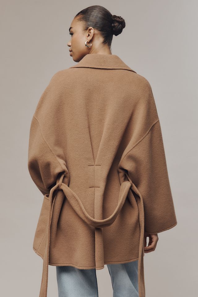 PAIGE Connery Wool Blend Short Wrap Coat #2