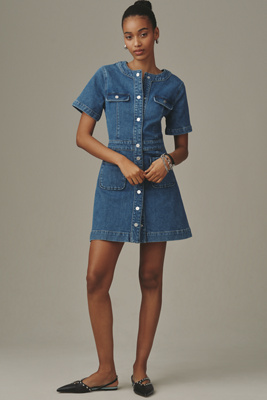 Paige Kiya Denim Mini Dress - Adventure