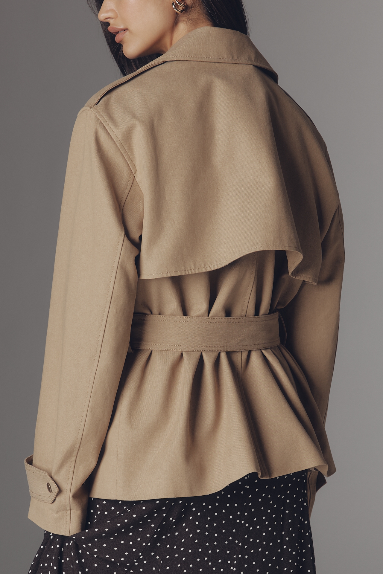 Paige Orisina Cropped Trench Coat