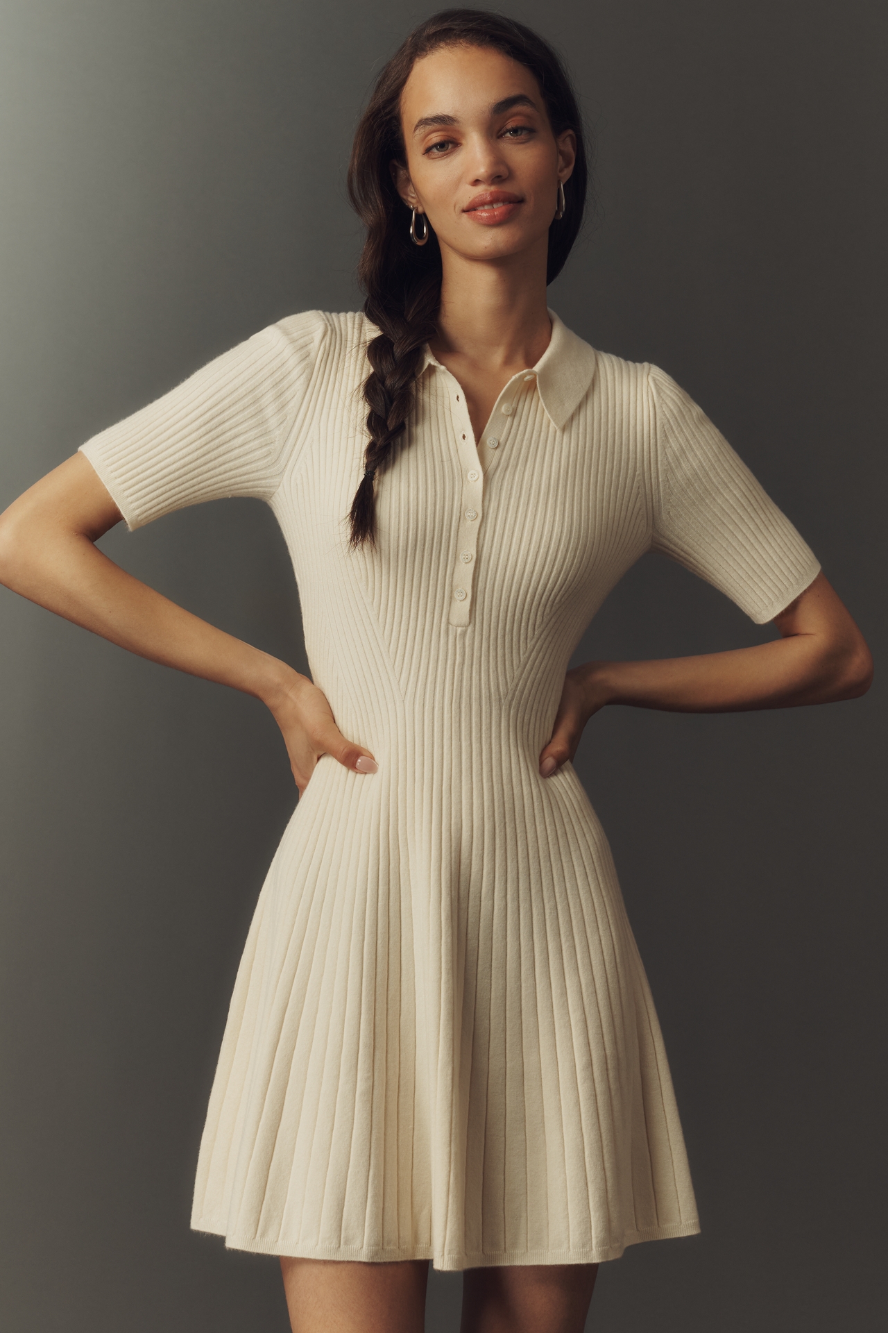 PAIGE Ollie Collared Mini Dress