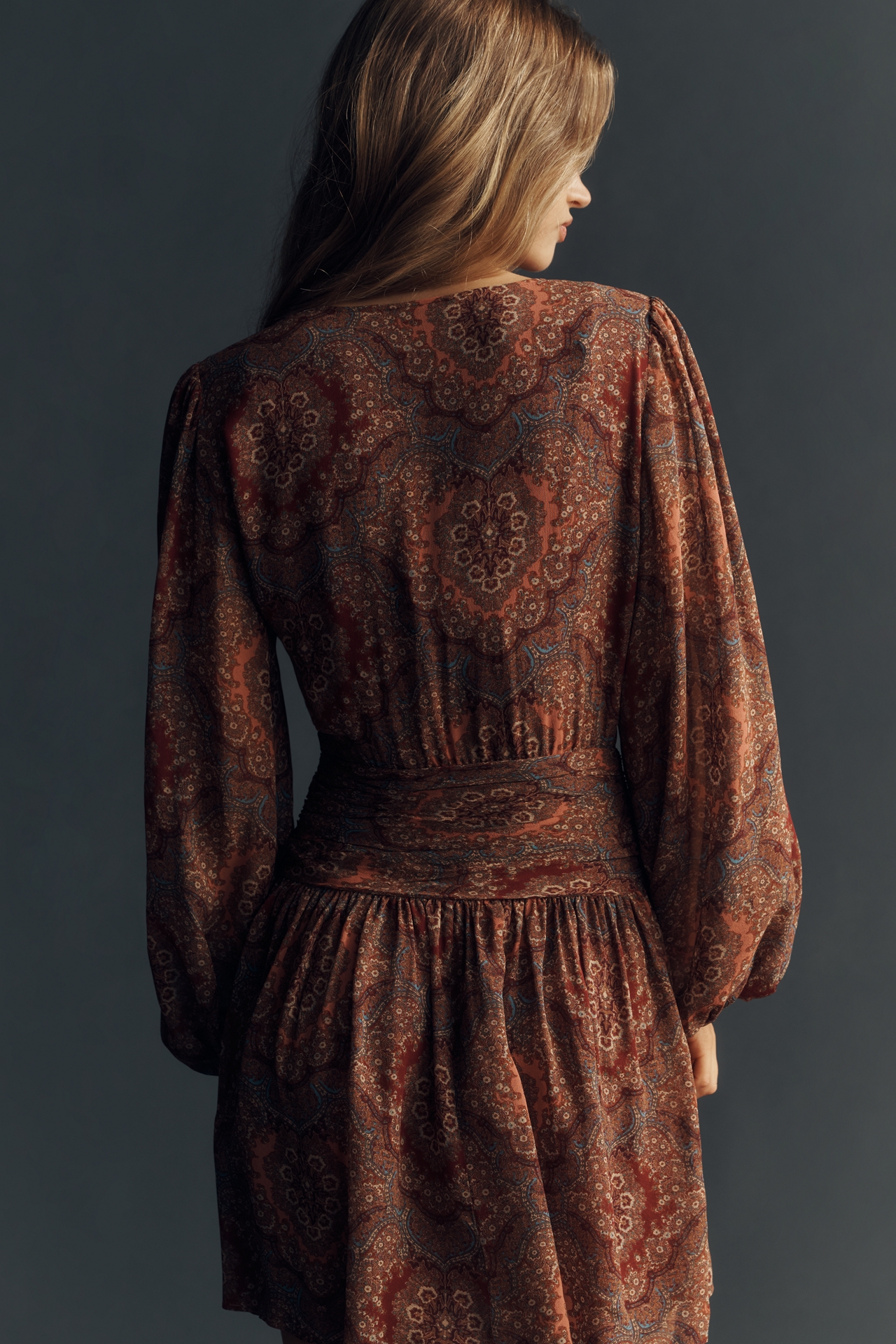 PAIGE Lainey Silk Mini Dress
