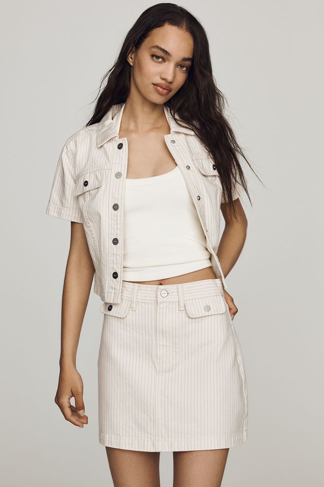 PAIGE Janelle Stripe Skirt  #3