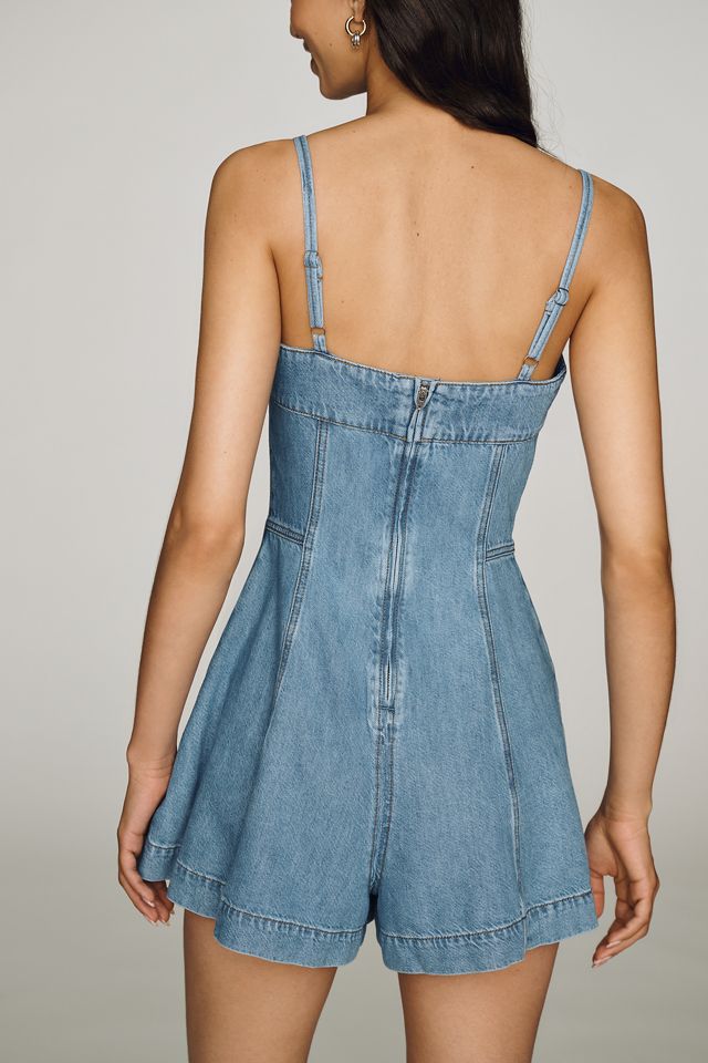 PAIGE Pippa Denim Romper #3