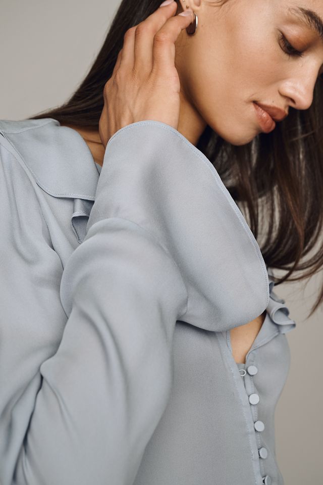PAIGE Getty Ruffled Blouse #1