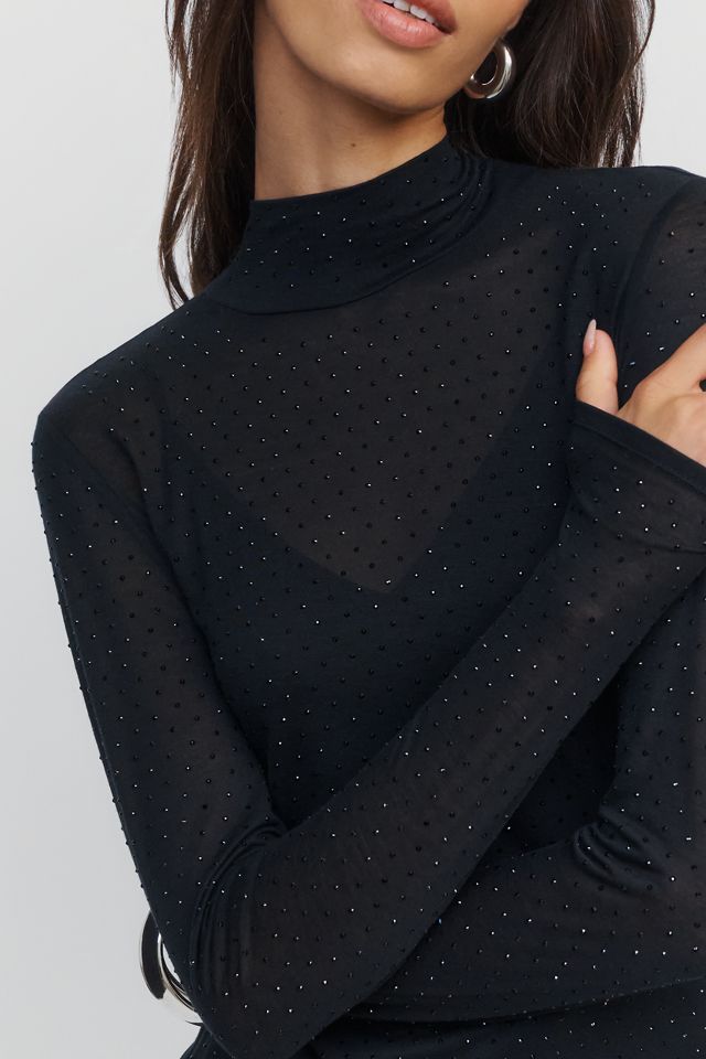 PAIGE Ursula Mock Neck Top #1