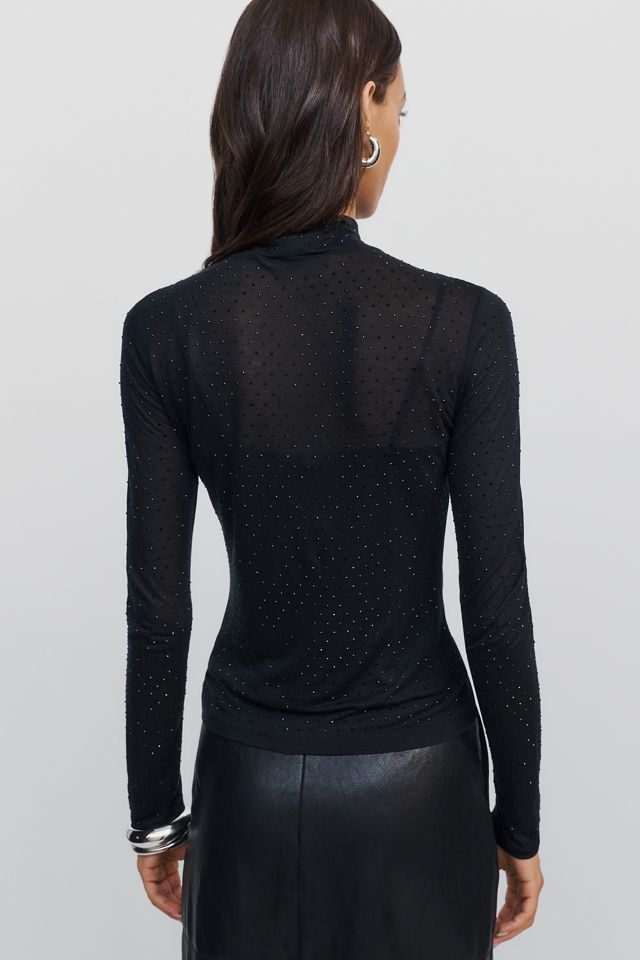 PAIGE Ursula Mock Neck Top #3