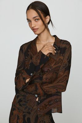 PAIGE Rosalinda Long-Sleeve Blouse