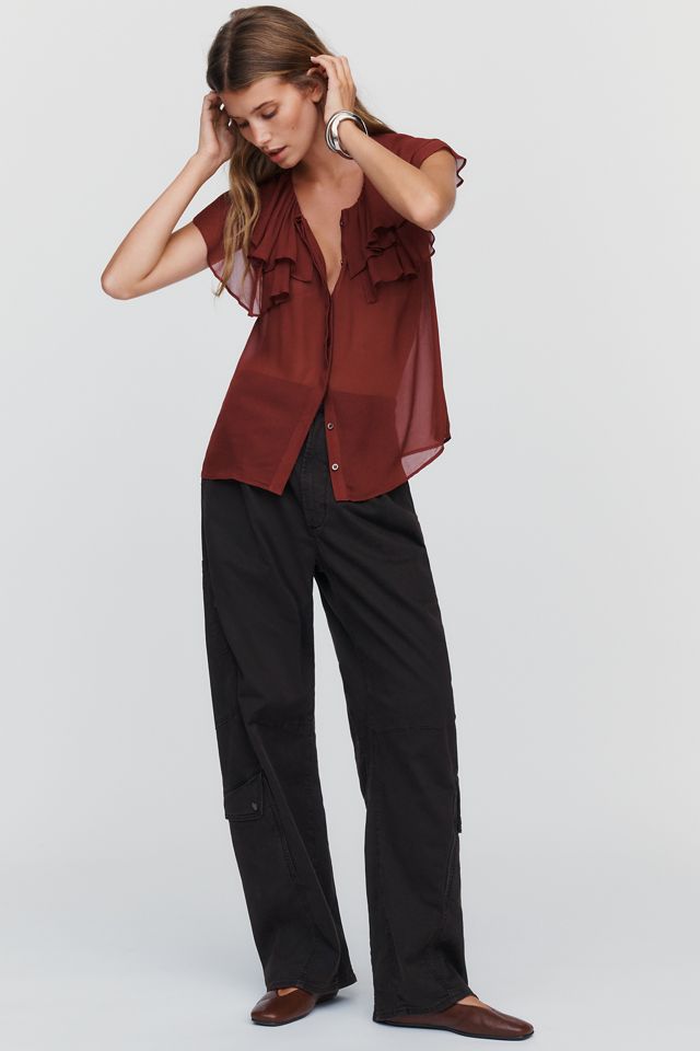 PAIGE Lucia Ruffled Blouse #2