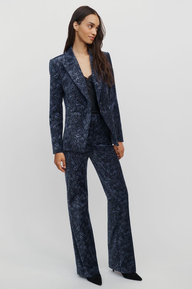 PAIGE Chelsee Velvet Blazer #1