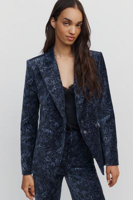 PAIGE Chelsee Velvet Blazer