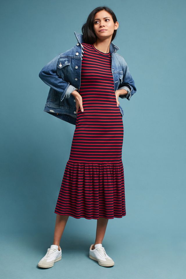 Cynthia Rowley Striped Midi Dress #1