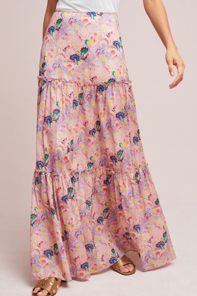 Cynthia Rowley Tiered Maxi Skirt #1