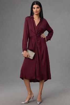 Velvet shirt dress anthropologie sale