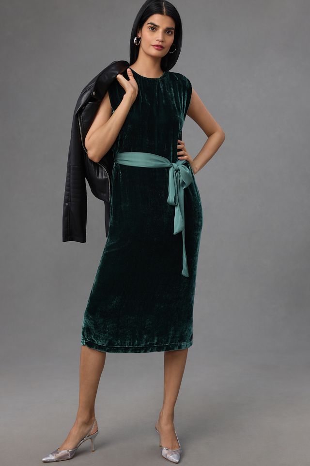 Velvet by Graham & Spencer Sleeveless Velvet Midi Dress #3