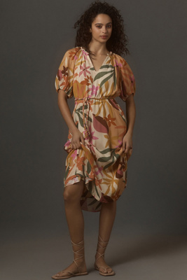 Wrap Dress Velvet Graham Spencer Dress Anthropologie Ruffled Satin Mini  Dress Floral Open Back Bow Black