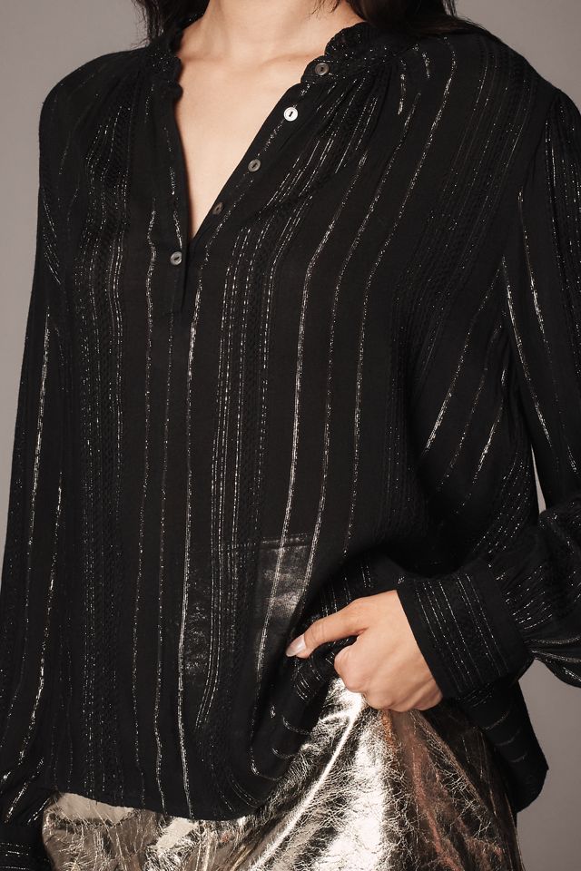 Velvet by Graham & Spencer Lolita Long-Sleeve Blouse #3