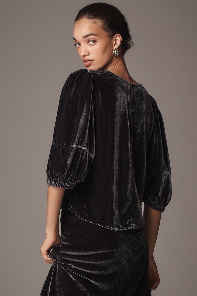 Velvet by Graham & Spencer Nancy Puff-Sleeve Blouse #2