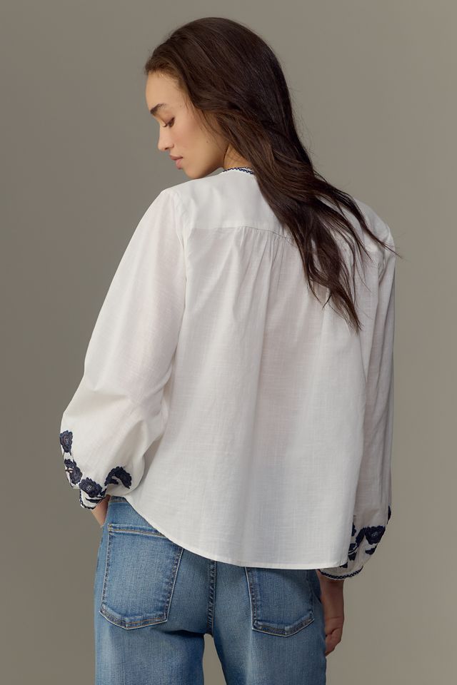Velvet by Graham & Spencer Rahwa Long-Sleeve Blouse #2